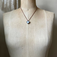 Load image into Gallery viewer, Rainbow Moonstone Heart Necklace #4- Ready to Ship