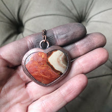 Load image into Gallery viewer, Polychrome Jasper Heart Necklace #5