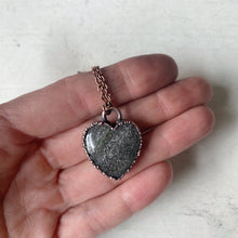 Load image into Gallery viewer, Black Sunstone Heart Necklace #1 - Ready to Ship
