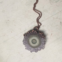 Load image into Gallery viewer, Amethyst Stalactite Slice Necklace #2 - Ready to Ship