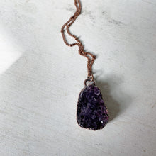 Load image into Gallery viewer, Amethyst Druzy "Shine" Necklace #7 - Ready to Ship