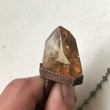 Load image into Gallery viewer, Polished Natural Citrine Point Necklace on Sterling Silver & Labradorite Rosary Chain - Ready to Ship (5/17 Update)