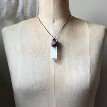 Load image into Gallery viewer, Selenite & Pink Sapphire Necklace - Ready to Ship