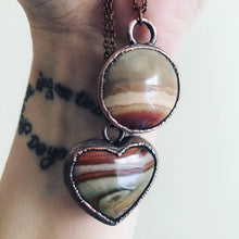 Load image into Gallery viewer, Polychrome Jasper Heart Necklace #6