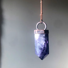 Load image into Gallery viewer, Fluorite Polished Point Necklace #12 - Equinox 2020
