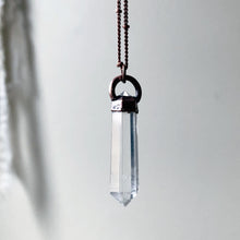 Load image into Gallery viewer, Double Terminated Clear Quartz Point Necklace
