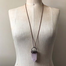 Load image into Gallery viewer, Large Rose Quartz Point Necklace - Ready to Ship