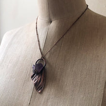 Load image into Gallery viewer, Butterfly Wing & Raw Mineral Necklace