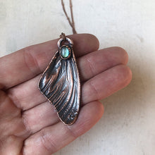 Load image into Gallery viewer, Electroformed Butterfly Wing &amp; Labradorite Necklace - Ready to Ship
