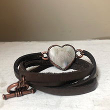 Load image into Gallery viewer, Eye of Shiva Heart Wrap Bracelet/Choker #1 - Ready to Ship