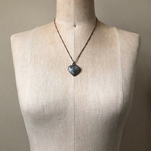 Load image into Gallery viewer, Moss Agate Heart Necklace #2 - Ready to Ship