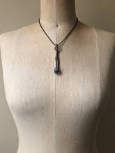 Load image into Gallery viewer, Electroformed Skeleton Arm & Labradorite Necklace #2- Ready to Ship