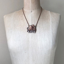 Load image into Gallery viewer, Raw Sunstone & Small Clear Quartz Point Statement Necklace - Summer Solstice Collection 2019