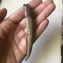 Load image into Gallery viewer, Labradorite & Naturally Shed Deer Antler Tip Necklace #1