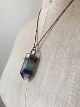 Load image into Gallery viewer, Fluorite Polished Point Necklace #1 - Ready to Ship