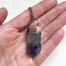 Load image into Gallery viewer, Fluorite Polished Point Necklace #1 - Ready to Ship
