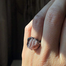 Load image into Gallery viewer, Raw Sunstone Ring #4 (Size 6-6.25) - Summer Solstice Collection 2019