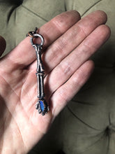 Load image into Gallery viewer, Electroformed Skeleton Arm & Raw Australian Opal Necklace #2- Ready to Ship