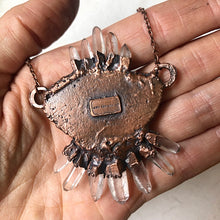 Load image into Gallery viewer, Druzy & Raw Clear Quartz Statement Necklace - Ready to Ship