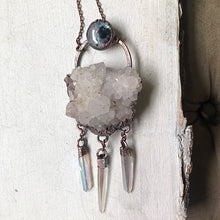 Load image into Gallery viewer, Rainbow Moon Storm Statement Necklace - Ready to Ship