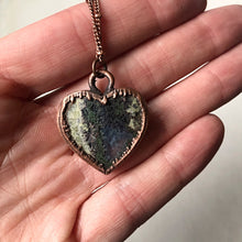 Load image into Gallery viewer, Moss Agate Heart Necklace #1 - Ready to Ship