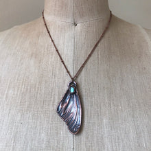 Load image into Gallery viewer, Electroformed Butterfly Wing & Labradorite Necklace - Ready to Ship