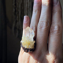 Load image into Gallery viewer, Candle Quartz Statement Ring (Size 6) - Summer Solstice Collection 2019