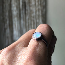 Load image into Gallery viewer, Rainbow Moonstone Ring - Round #5 (Size 7) - Ready to Ship