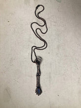 Load image into Gallery viewer, Electroformed Skeleton Arm & Raw Australian Opal Necklace #2- Ready to Ship