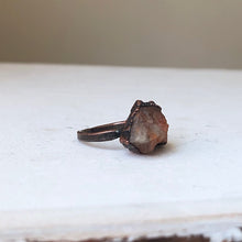 Load image into Gallery viewer, Raw Sunstone Ring #2 (Size 8.5) - Summer Solstice Collection 2019