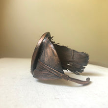 Load image into Gallery viewer, Labradorite and Electroformed Feather Cuff Bracelet - Ready to Ship