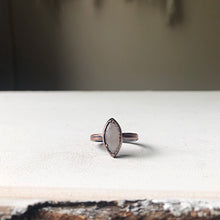 Load image into Gallery viewer, Rainbow Moonstone Ring - Marquise #2 (Size 8.25-8.5) - Ready to Ship