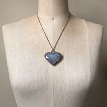 Load image into Gallery viewer, Agate Druzy “Broken Open” Heart Necklace #2 - Ready to Ship