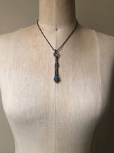 Load image into Gallery viewer, Electroformed Skeleton Arm & Raw Australian Opal Necklace #2- Ready to Ship