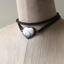 Load image into Gallery viewer, Eye of Shiva Heart Wrap Bracelet/Choker #2 - Ready to Ship