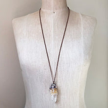 Load image into Gallery viewer, Candle Quartz Statement Necklace #1 - Summer Solstice Collection 2019