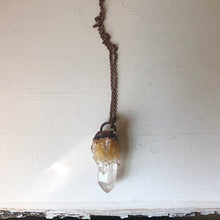 Load image into Gallery viewer, Candle Quartz Statement Necklace #1 - Summer Solstice Collection 2019