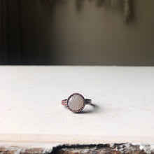 Load image into Gallery viewer, Rainbow Moonstone Ring - Round #1 (Size 6) - Ready to Ship