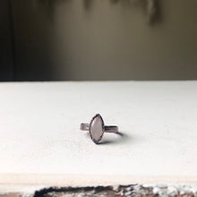 Load image into Gallery viewer, Rainbow Moonstone Ring - Marquise #3 (Size 5-5.25) - Ready to Ship