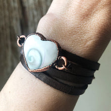 Load image into Gallery viewer, Eye of Shiva Heart Wrap Bracelet/Choker #1 - Ready to Ship
