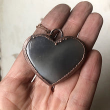 Load image into Gallery viewer, Agate Druzy “Broken Open” Heart Necklace #1 - Ready to Ship