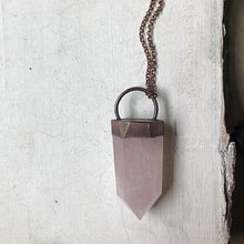 Load image into Gallery viewer, Large Rose Quartz Point Necklace - Ready to Ship