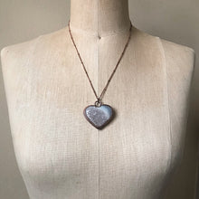 Load image into Gallery viewer, Agate Druzy “Broken Open” Heart Necklace #3 - Ready to Ship