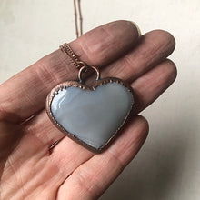 Load image into Gallery viewer, Agate Druzy “Broken Open” Heart Necklace #3 - Ready to Ship