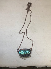 Load image into Gallery viewer, Labradorite Necklace with Clear Quartz Points #1- Ready to Ship