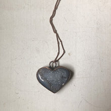 Load image into Gallery viewer, Agate Druzy “Broken Open” Heart Necklace #2 - Ready to Ship