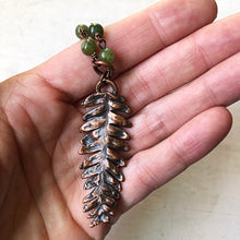 Load image into Gallery viewer, Electroformed Fern Necklace