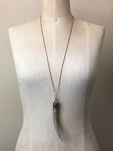 Load image into Gallery viewer, Labradorite & Naturally Shed Deer Antler Tip Necklace #1