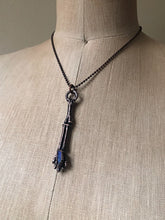 Load image into Gallery viewer, Electroformed Skeleton Arm & Raw Australian Opal Necklace #2- Ready to Ship