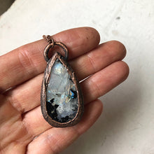 Load image into Gallery viewer, Rainbow Moonstone Necklace Teardrop #2 - Ready to Ship
